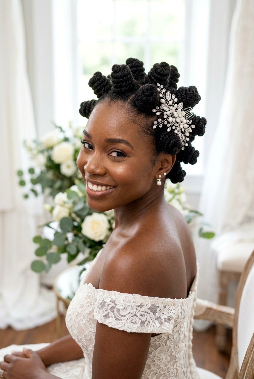 Item26 - 20 wedding updo for black women natural hair - 20 wedding updo for black women natural hair