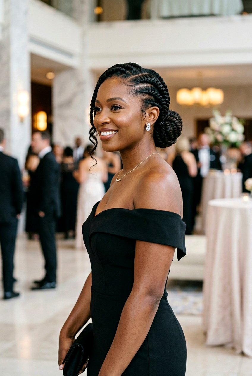 Item26 - 20 flat twist updo for wedding guest - 20 flat twist updo for wedding guest