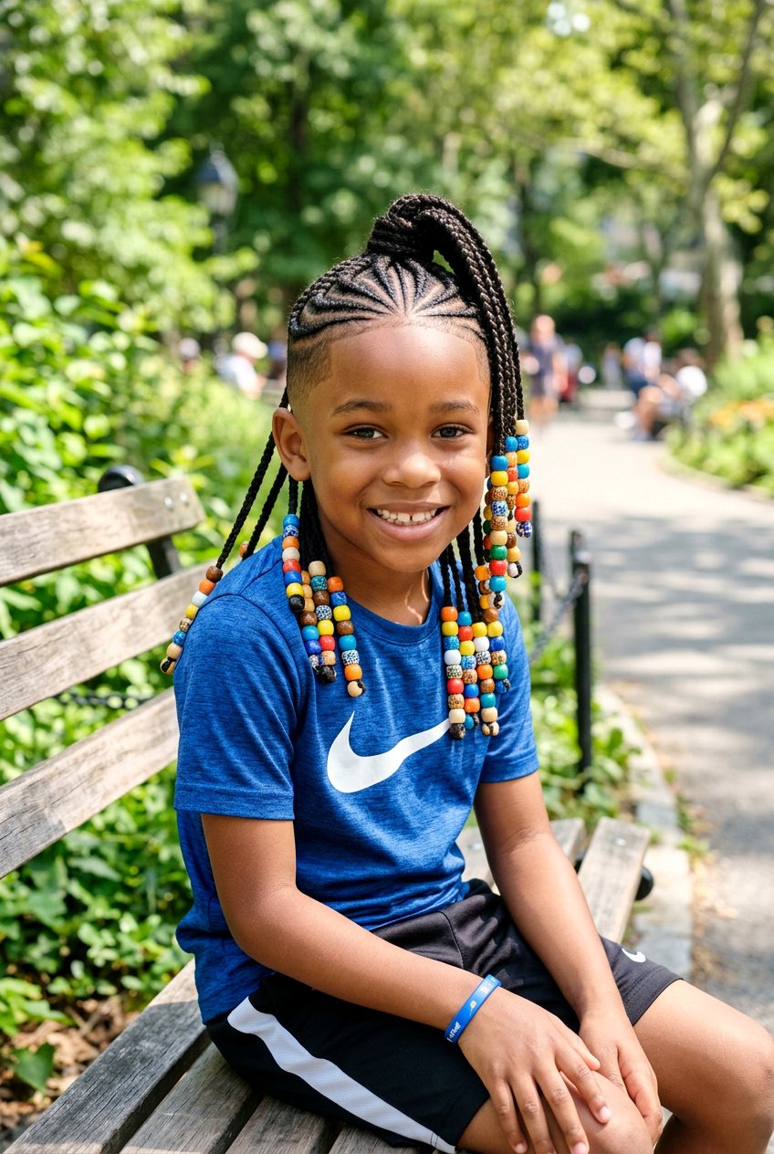 Item26 - 20 little boys braids with beads - 20 little boys braids with beads