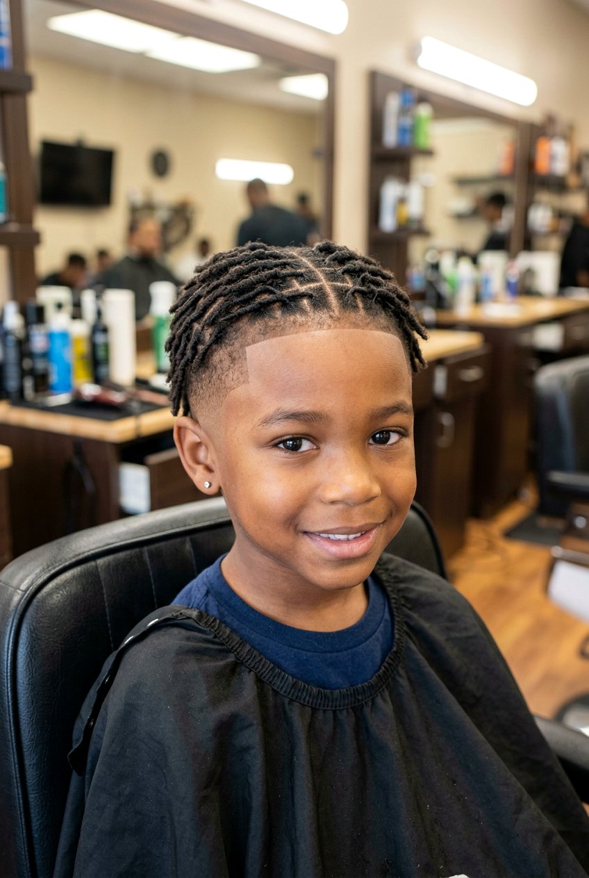 Item27 - 20 boys starter loc styles with taper fade - 20 boys starter loc styles with taper fade