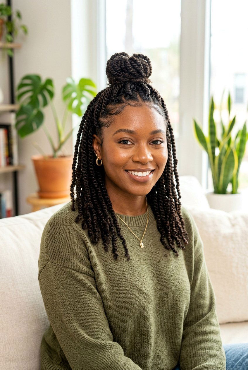 Item27 - 20 mini twist bun for natural hair - 20 mini twist bun for natural hair