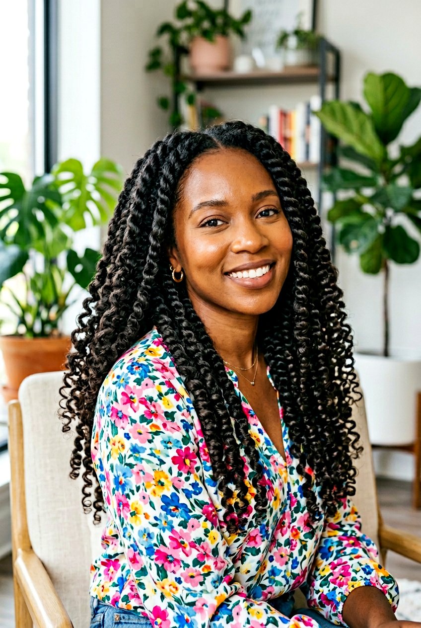 Item27 - 20 twist out on long natural hair - 20 twist out on long natural hair