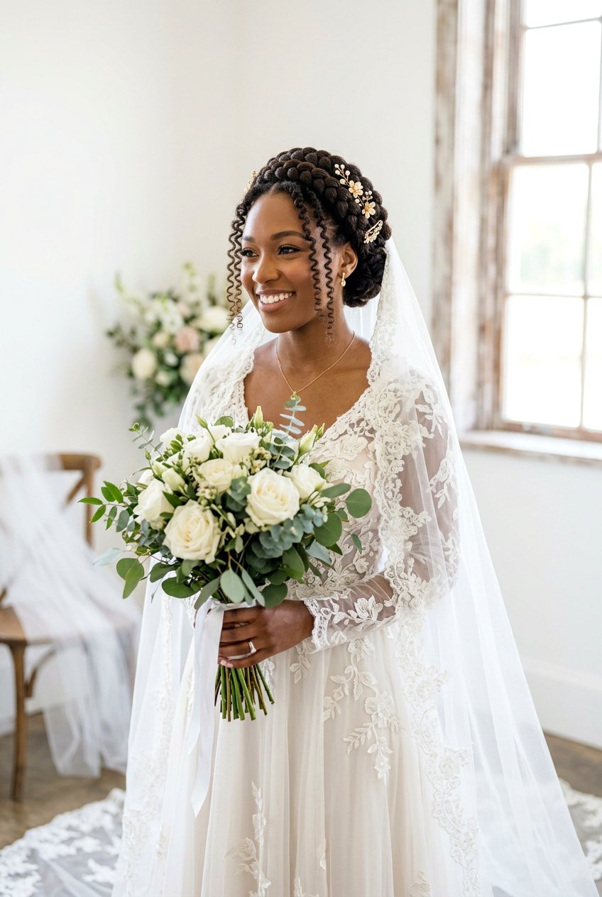 Item27 - 20 wedding updo for black women natural hair - 20 wedding updo for black women natural hair