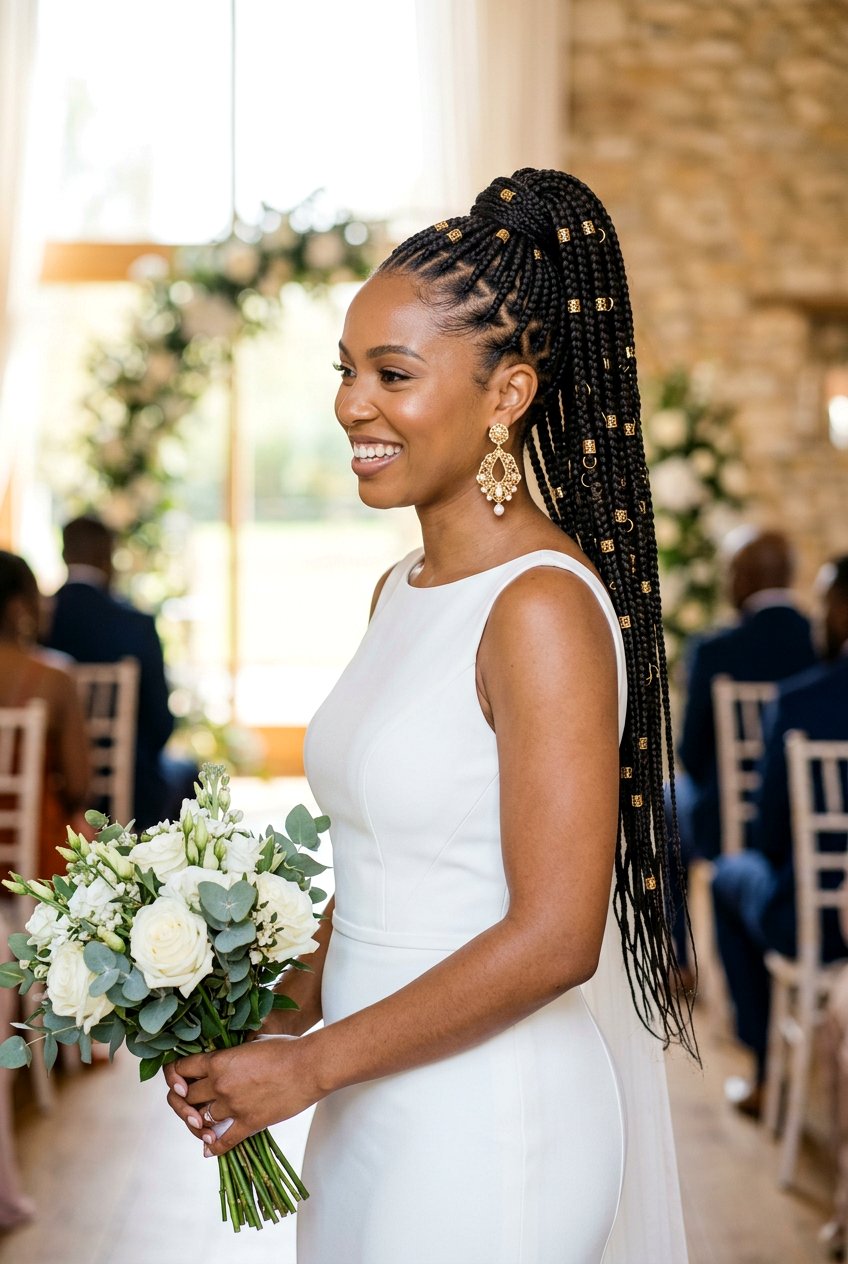 Item27 - 20 bridal knotless braids hairstyles - 20 bridal knotless braids hairstyles