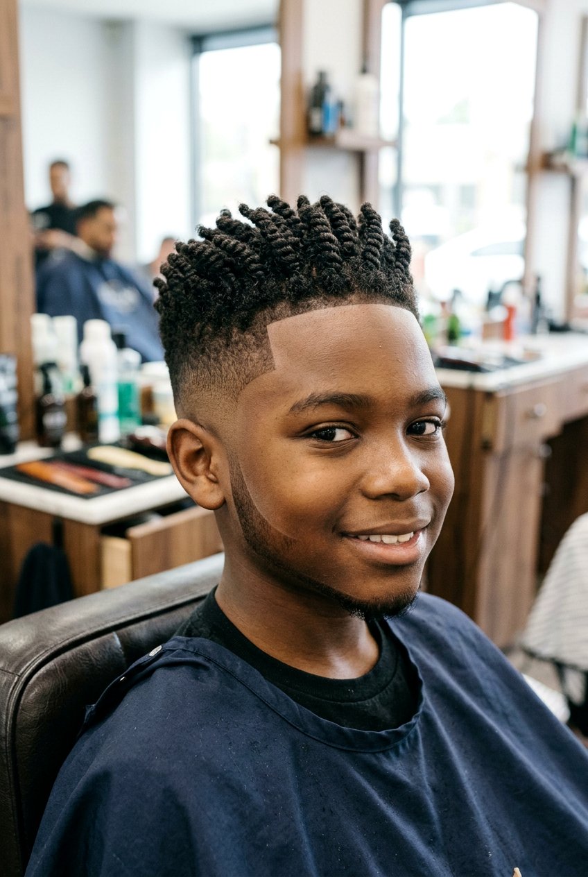 Item27 - 20 black boys twist styles with fade - 20 black boys twist styles with fade