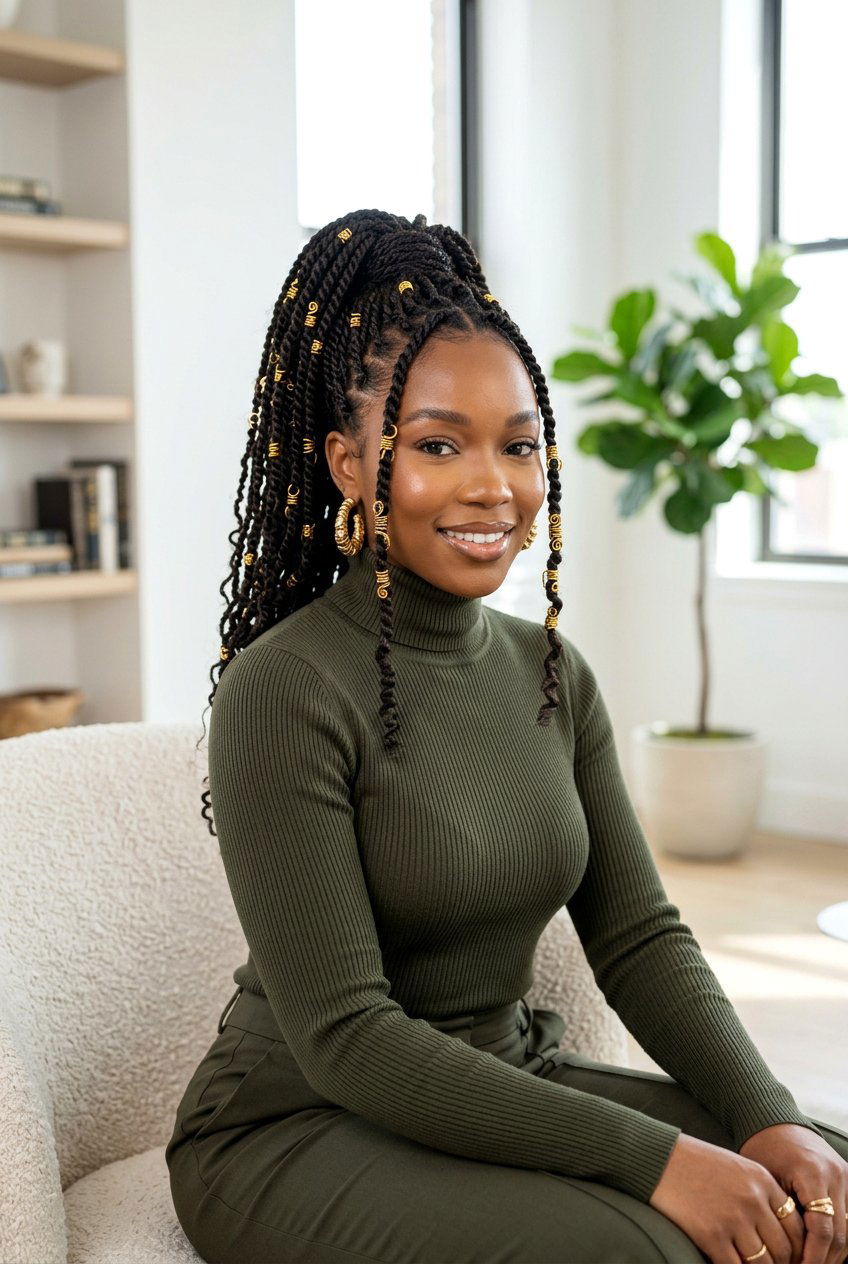 20 Beautiful Mini Twist Ponytail Hairstyle Ideas for Women