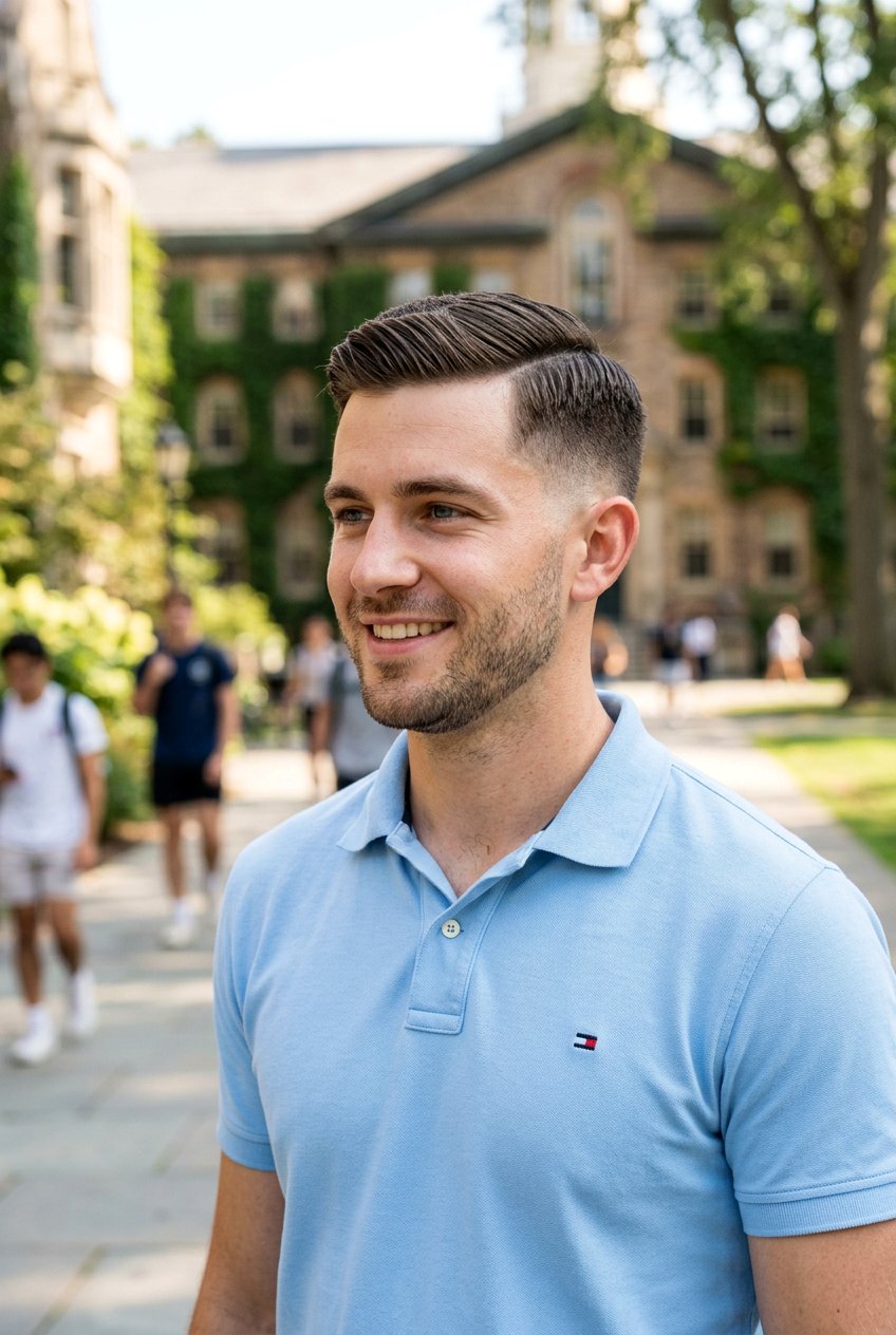 Ivy League Crew Cut - 20 crew cut for thinning hair men - 20 crew cut for thinning hair men