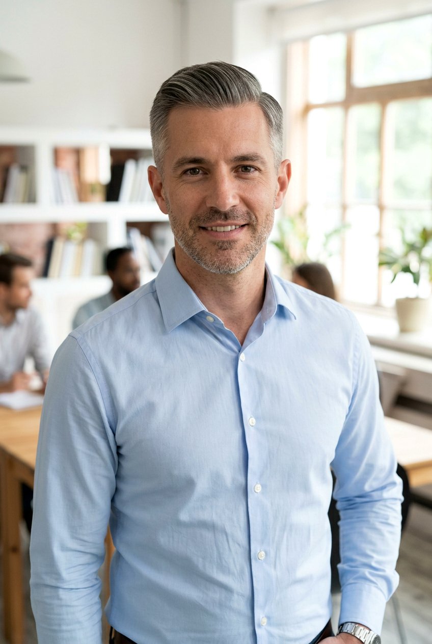 Ivy League Cut - 20 mens haircut for salt and pepper hair - 20 men’s haircut for salt and pepper hair