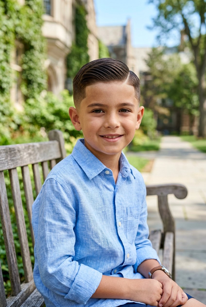Ivy League Cut - 20 summer haircut for boys