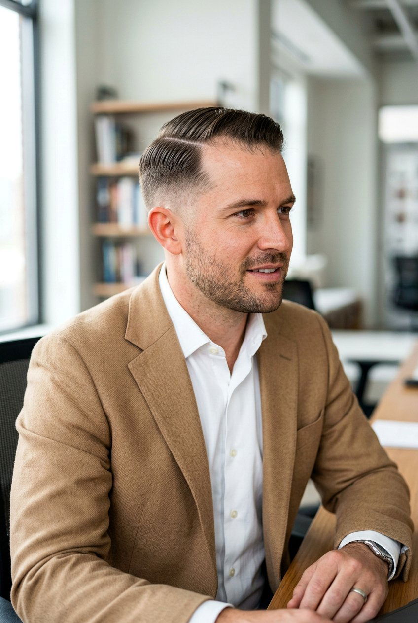 Ivy League Thinning Crown - 20 mens haircut for thinning crown - 20 men’s haircut for thinning crown