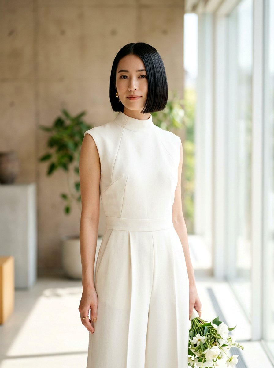 Japanese Precision Bob - 20 wedding hairstyles for short bob hair - 20 wedding hairstyles for short bob hair