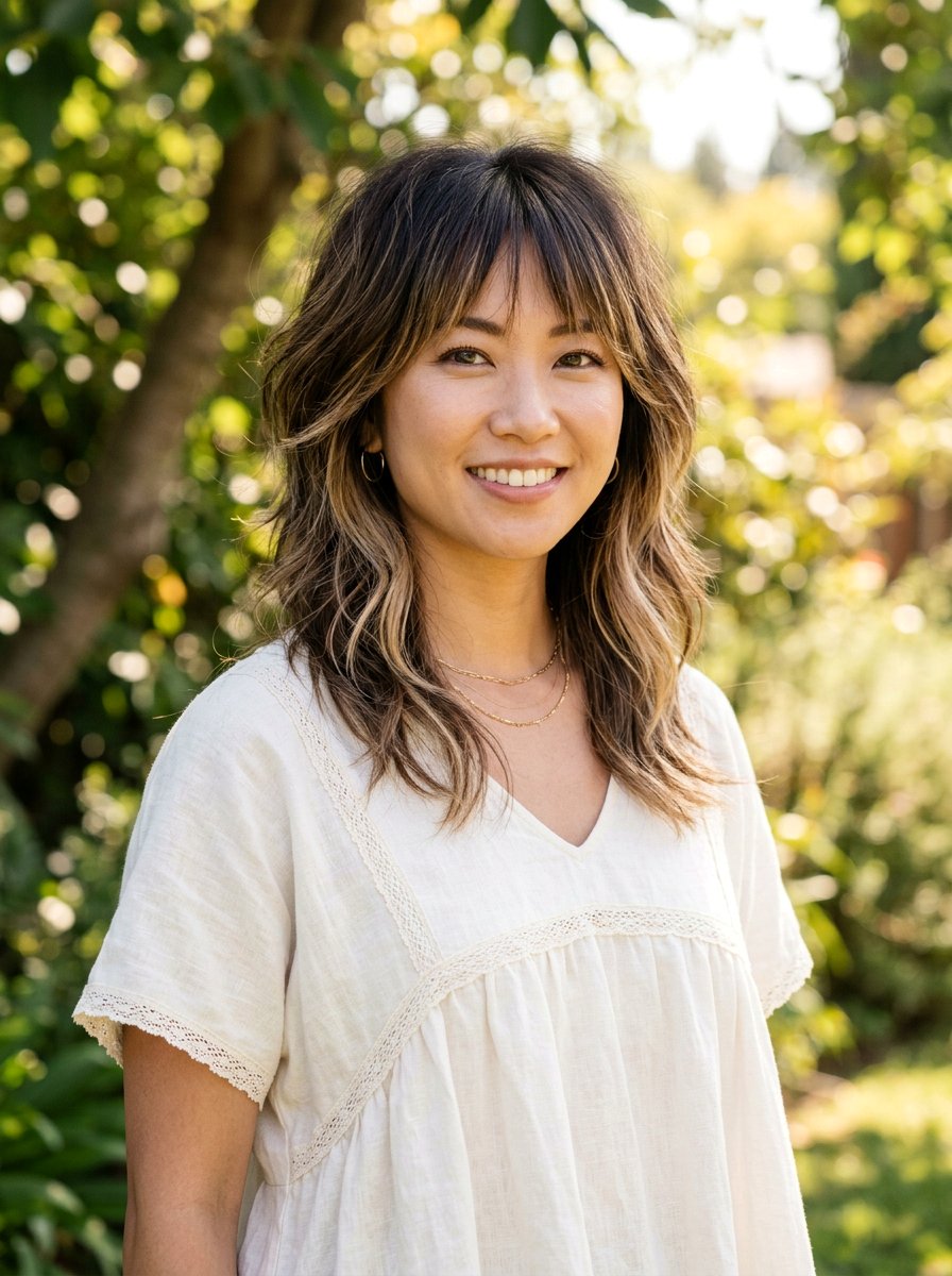 Japanese Wolf Cut With Balayage Medium Hair - 20 japanese wolf cut for medium hair - 20 japanese wolf cut for medium hair