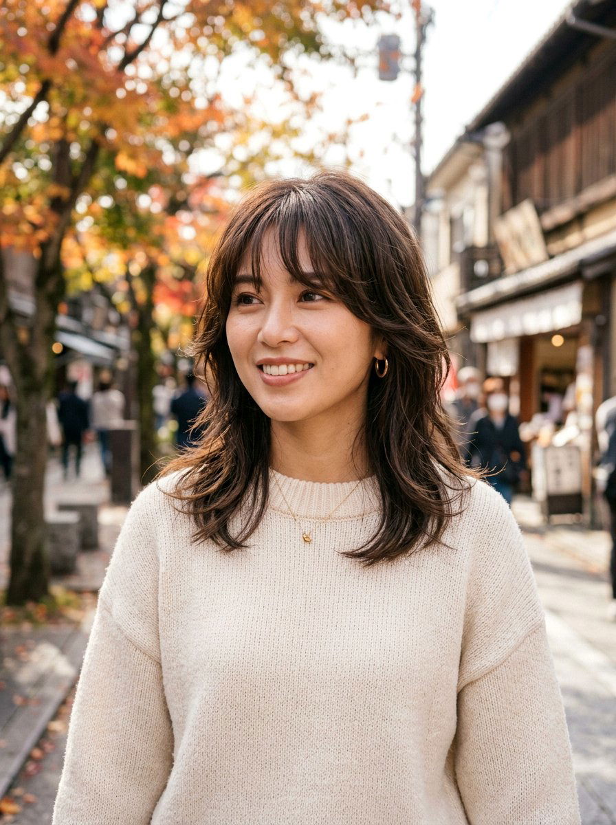 Japanese Wolf Cut With Curtain Bangs Medium Hair - 20 japanese wolf cut for medium hair - 20 japanese wolf cut for medium hair