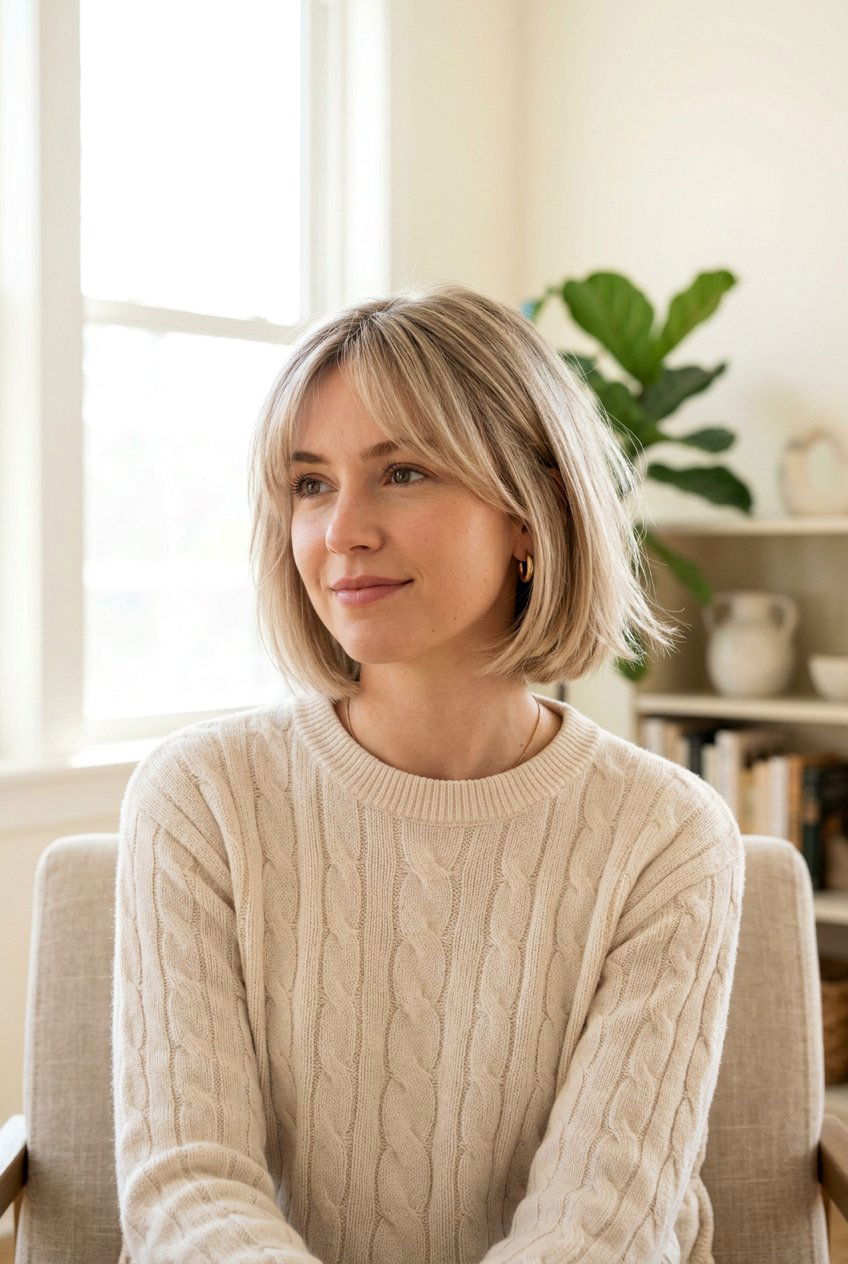 Jaw Length French Bob For Fine Hair - 20 jaw length french bob - 20 jaw length french bob