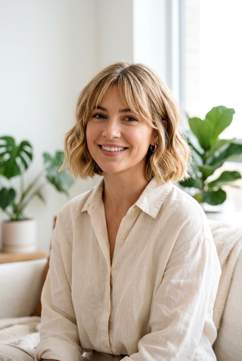 Jaw Length French Bob With Blonde Color - 20 jaw length french bob - 20 jaw length french bob