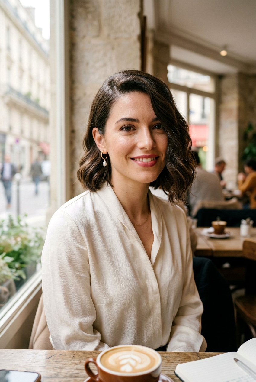 Jaw Length French Bob With Side Part - 20 jaw length french bob - 20 jaw length french bob