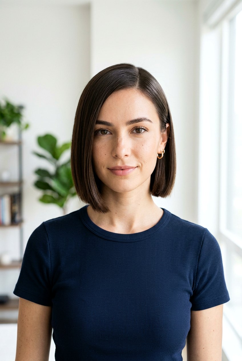 Jaw Length Glass Hair Bob - 20 glass hair bob - 20 glass hair bob