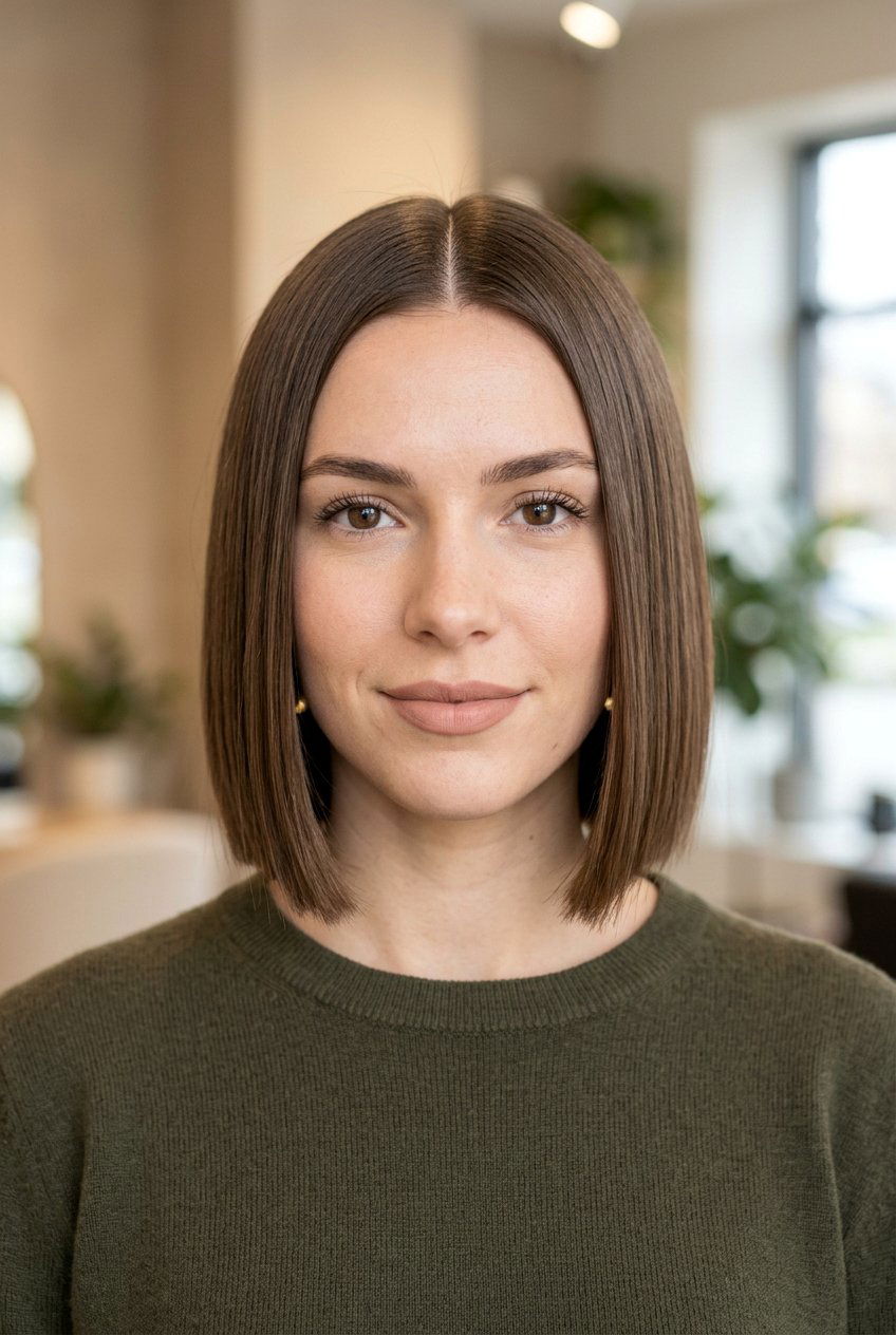 Jaw length bob middle part - 20 jaw length bob haircut - 20 jaw length bob haircut