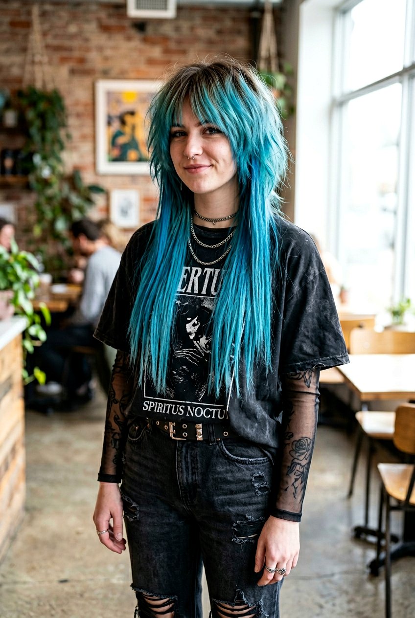 Jellyfish Haircut With Choppy Layers For Long Straight Hair - 20 jellyfish haircut for long straight hair - 20 jellyfish haircut for long straight hair