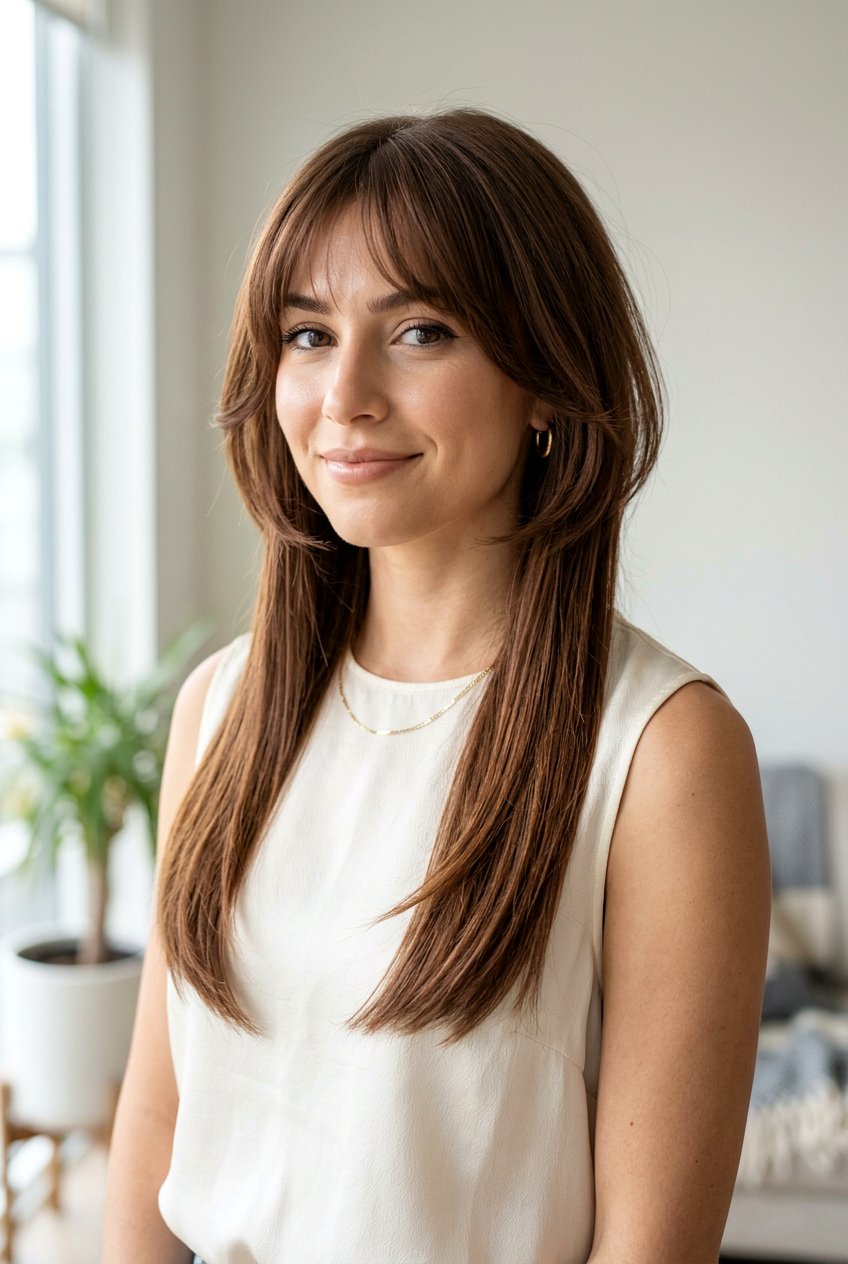 Jellyfish Haircut With Face Framing Layers For Long Straight Hair - 20 jellyfish haircut for long straight hair - 20 jellyfish haircut for long straight hair