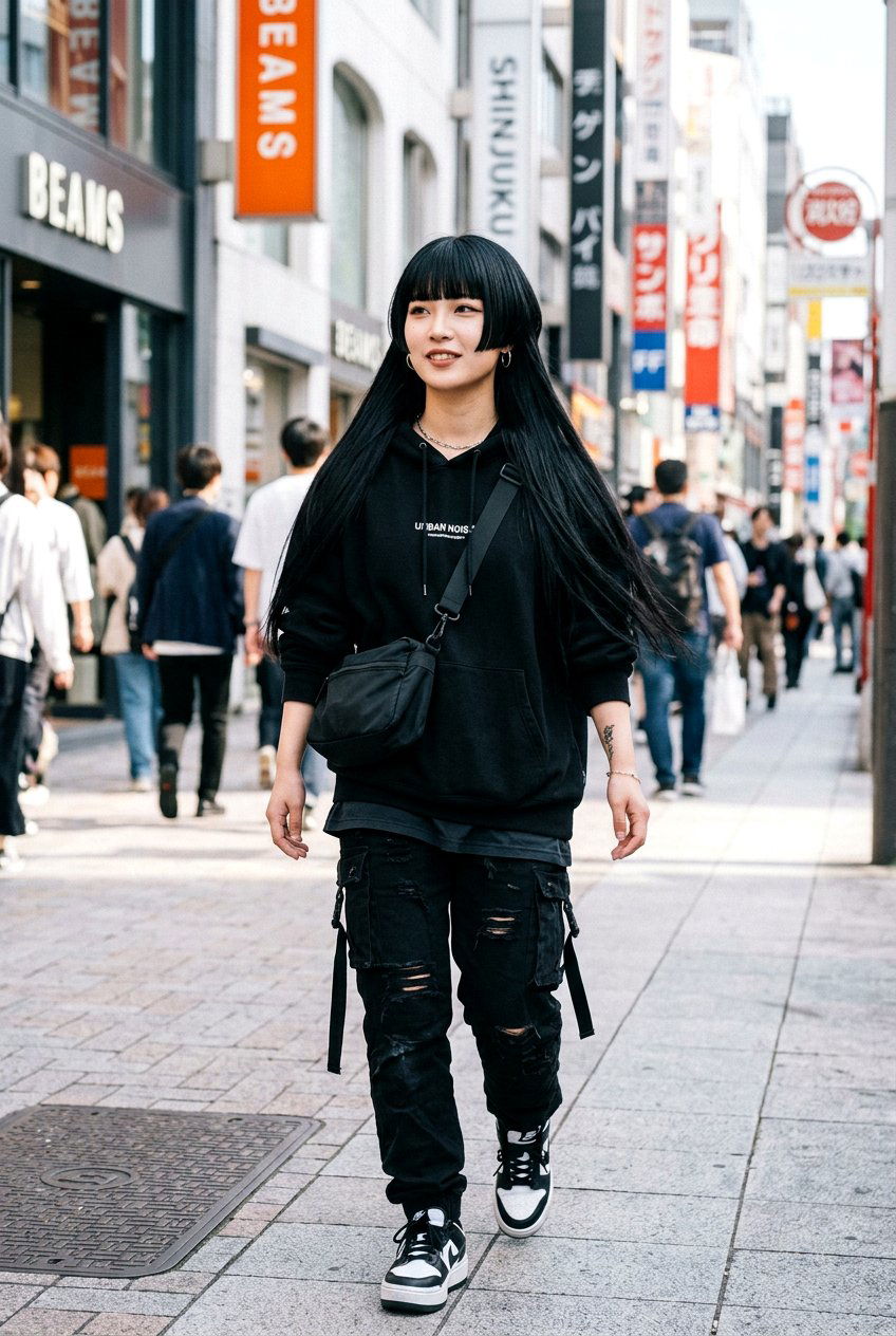 Jellyfish Haircut With Hime Inspired Front For Long Straight Hair - 20 jellyfish haircut for long straight hair - 20 jellyfish haircut for long straight hair