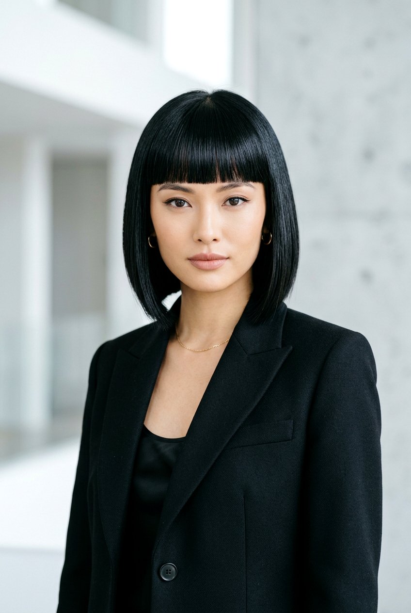 Jet Black Bob Haircut - 20 hair color ideas for bob haircuts - 20 hair color ideas for bob haircuts