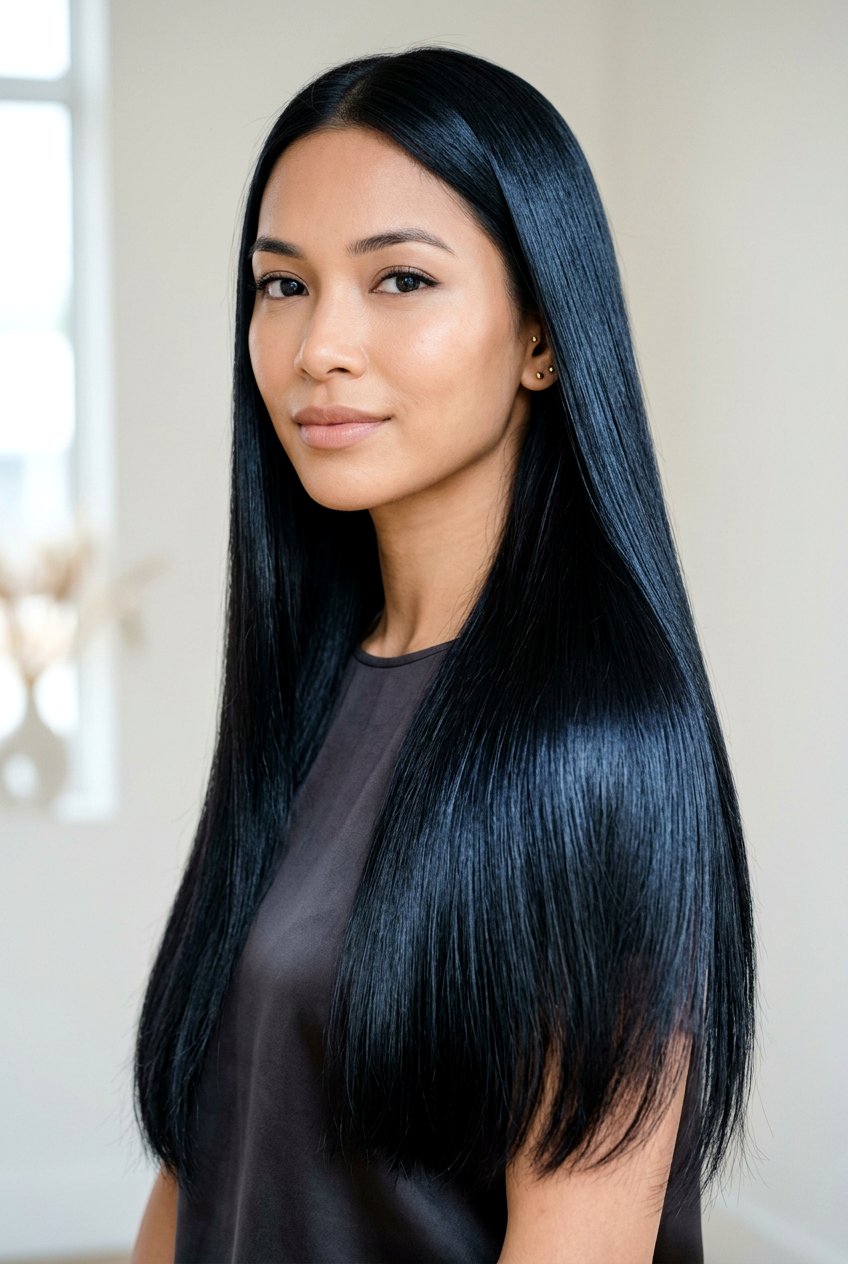 Jet Black Silk Straight Hair - 20 silk straight hair ideas - 20 silk straight hair ideas