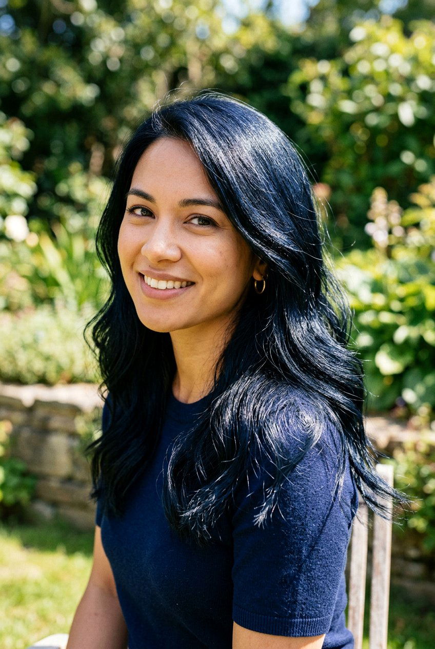 Jet Black With Blue Tint - 20 blue black hair color - 20 blue black hair color