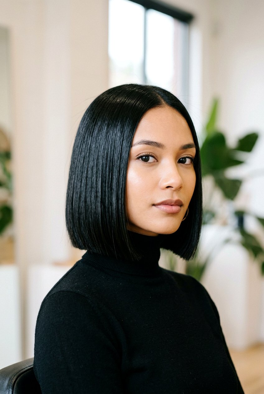 20 Stunning Jet Black Hair Color Ideas for a Sleek Look