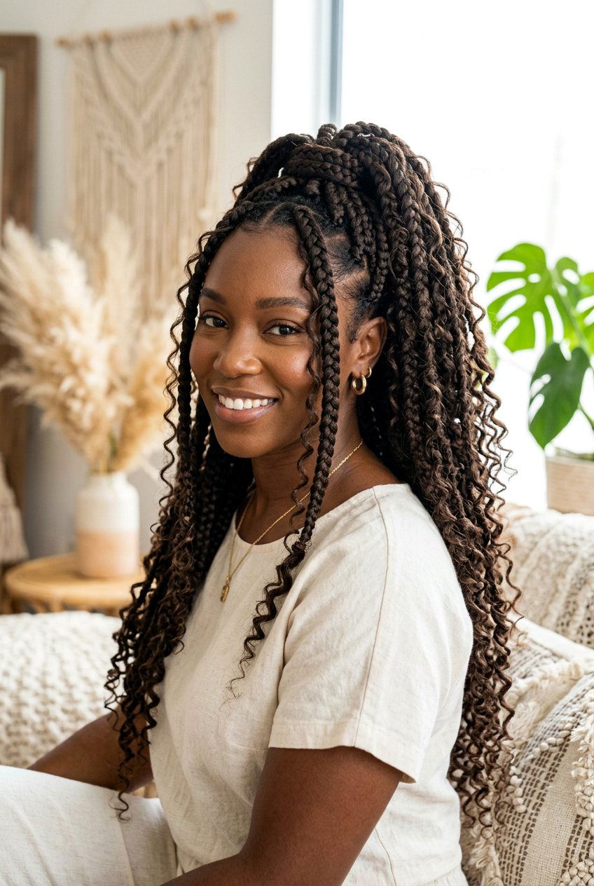 Jumbo Boho Braids - 20 boho braid hairstyles - 20 boho braid hairstyles