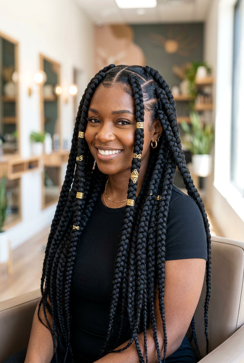 Jumbo Box Braids - 20 box braids hairstyles - 20 box braids hairstyles