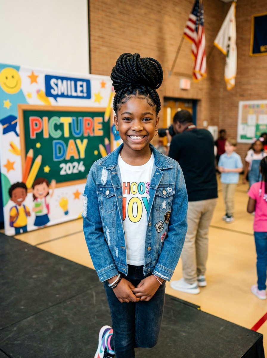 Jumbo Box Braids Picture Day - 20 picture day braids for black girls - 20 picture day braids for black girls