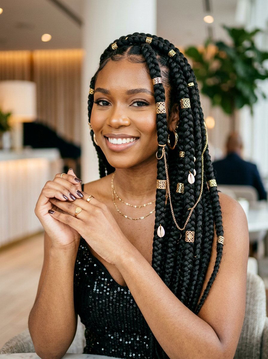 20 Stunning Large Box Braids Hairstyles For Your Next Look