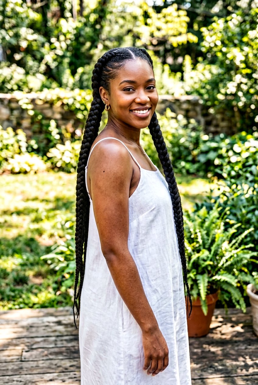 Jumbo Braid Natural Hair - 20 overnight stretch hairstyle for natural hair - 20 overnight stretch hairstyle for natural hair