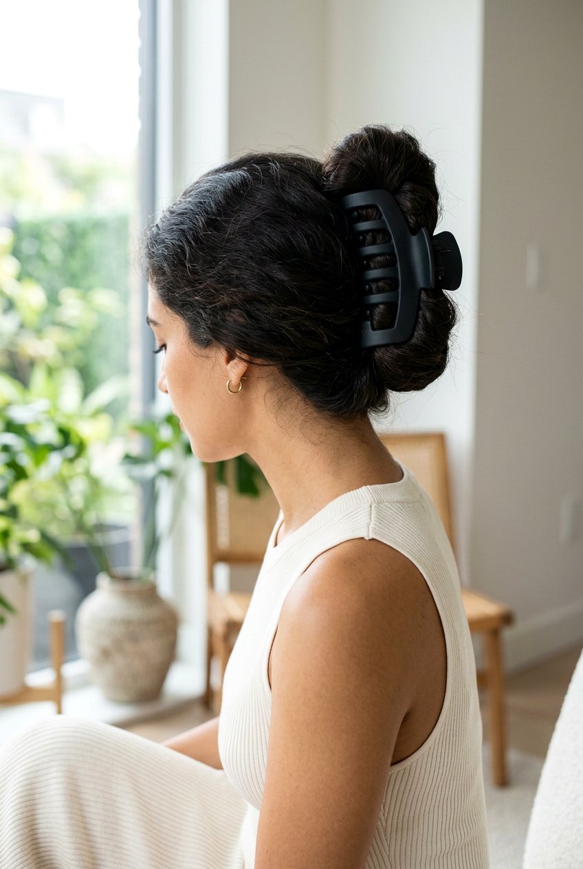 Jumbo Claw Clip Bun - 20 claw clip bun for thick hair - 20 claw clip bun for thick hair