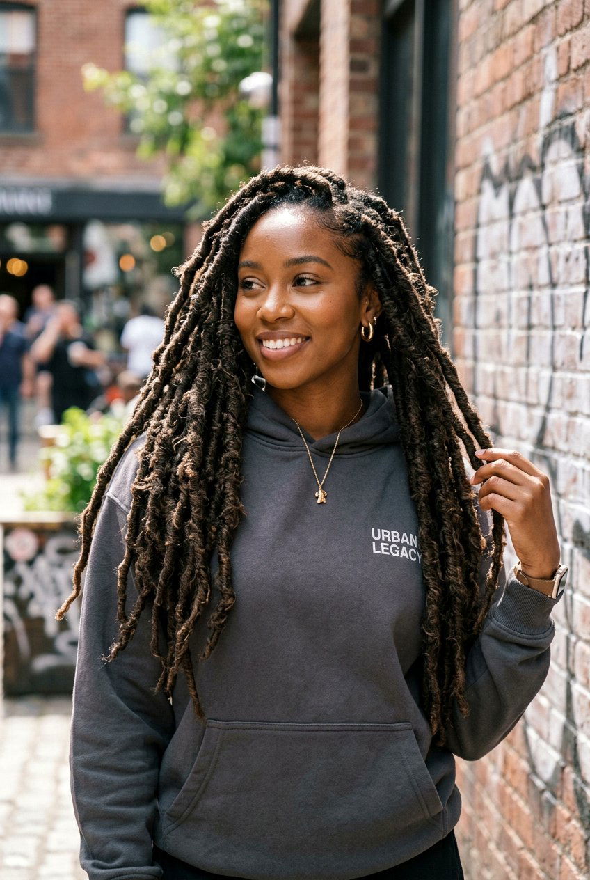 Jumbo Distressed Faux Locs - 20 distressed faux loc styles - 20 distressed faux loc styles