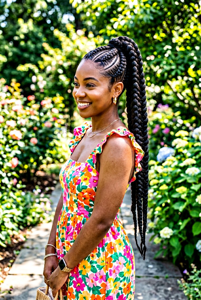 Jumbo Feed In Braids Ponytail - 20 feed in braids ponytail - 20 feed in braids ponytail