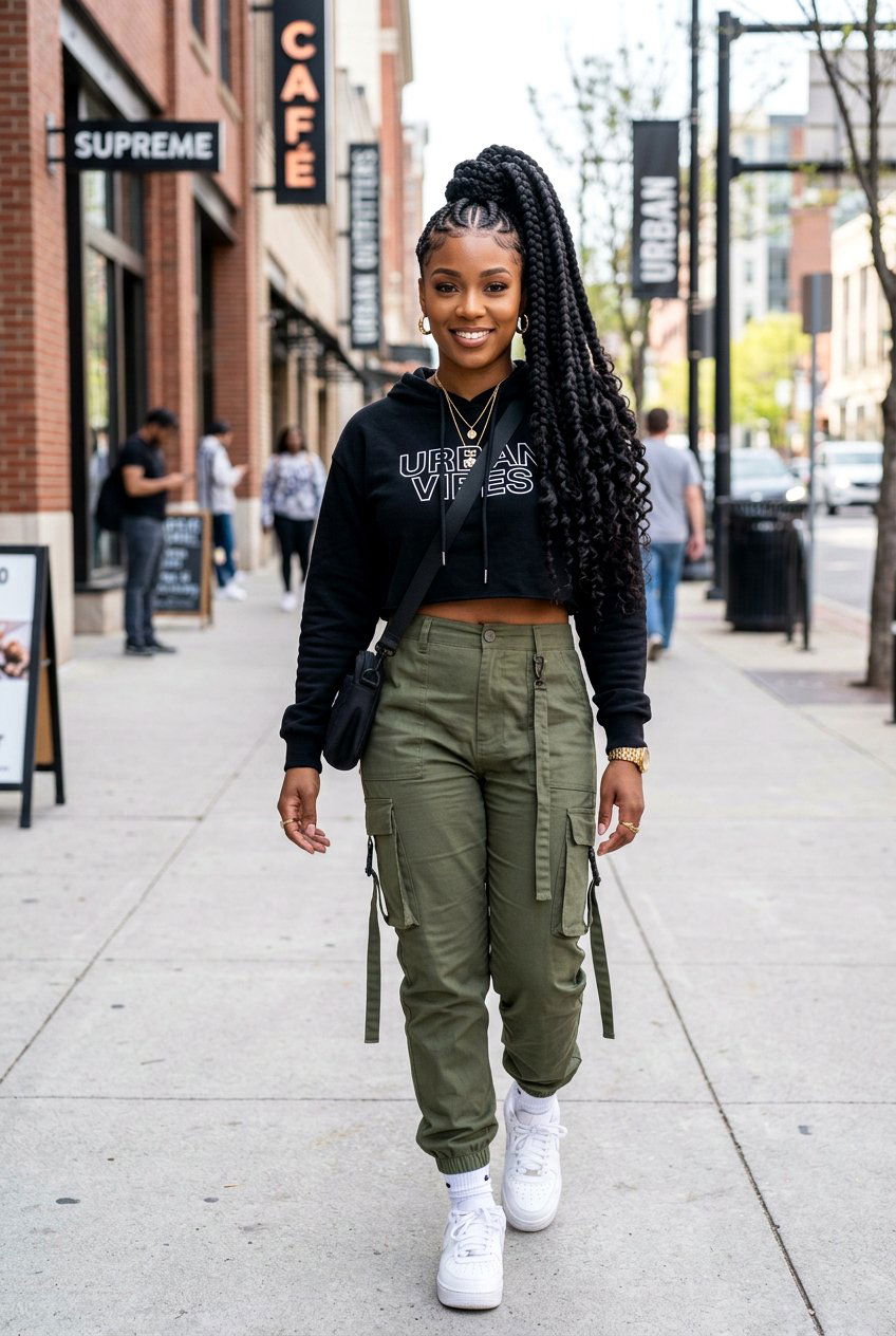 Jumbo Goddess Braids Ponytail - 20 goddess braids ponytail for women - 20 goddess braids ponytail for women