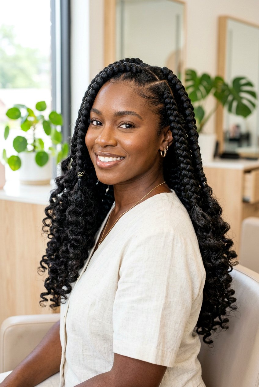 Jumbo Goddess Braids - 20 goddess braids hairstyles - 20 goddess braids hairstyles