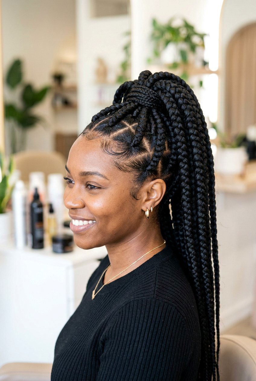 Jumbo Knotless Braids - 20 knotless braids hairstyles - 20 knotless braids hairstyles