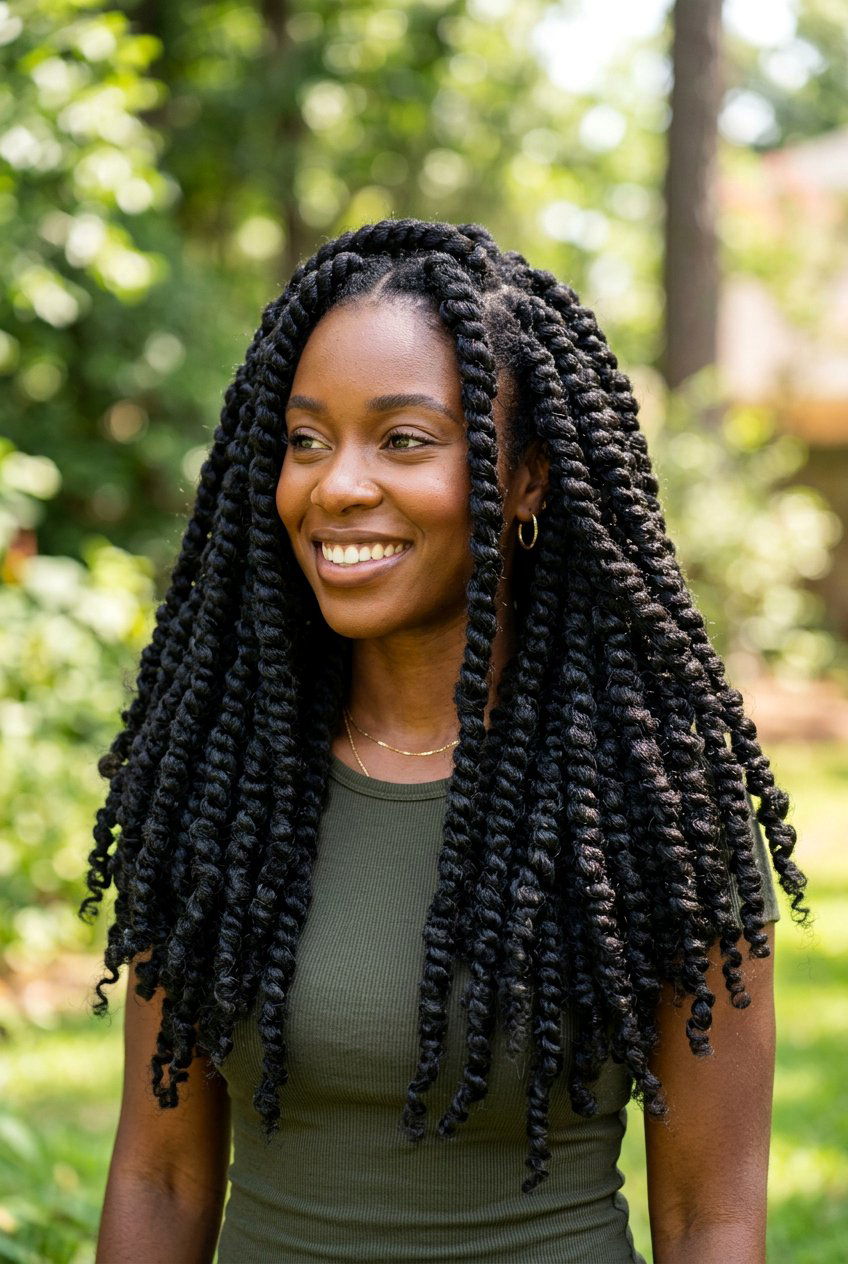 Jumbo Passion Twists - 20 passion twists hairstyles - 20 passion twists hairstyles