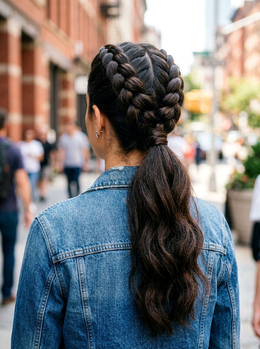 Jumbo Sleek French Braid Ponytail - 20 sleek french braid ponytail - 20 sleek french braid ponytail