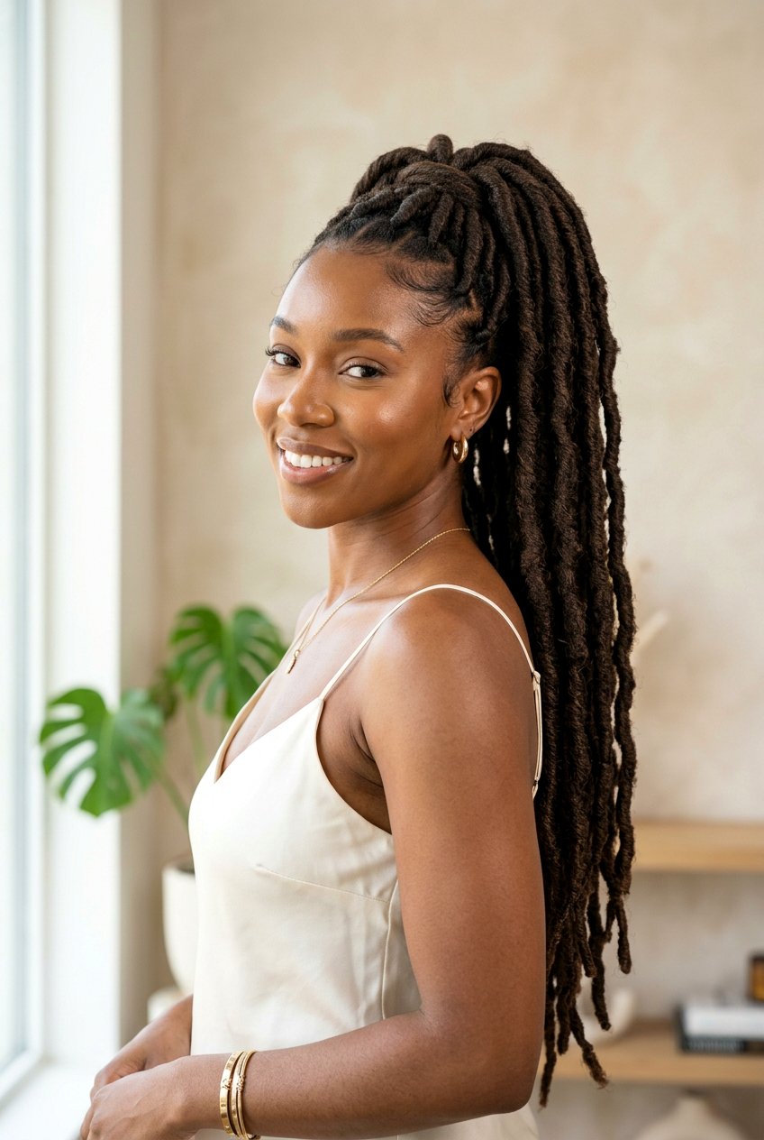 Jumbo Soft Loc Ponytail - 20 soft loc ponytail hairstyles - 20 soft loc ponytail hairstyles
