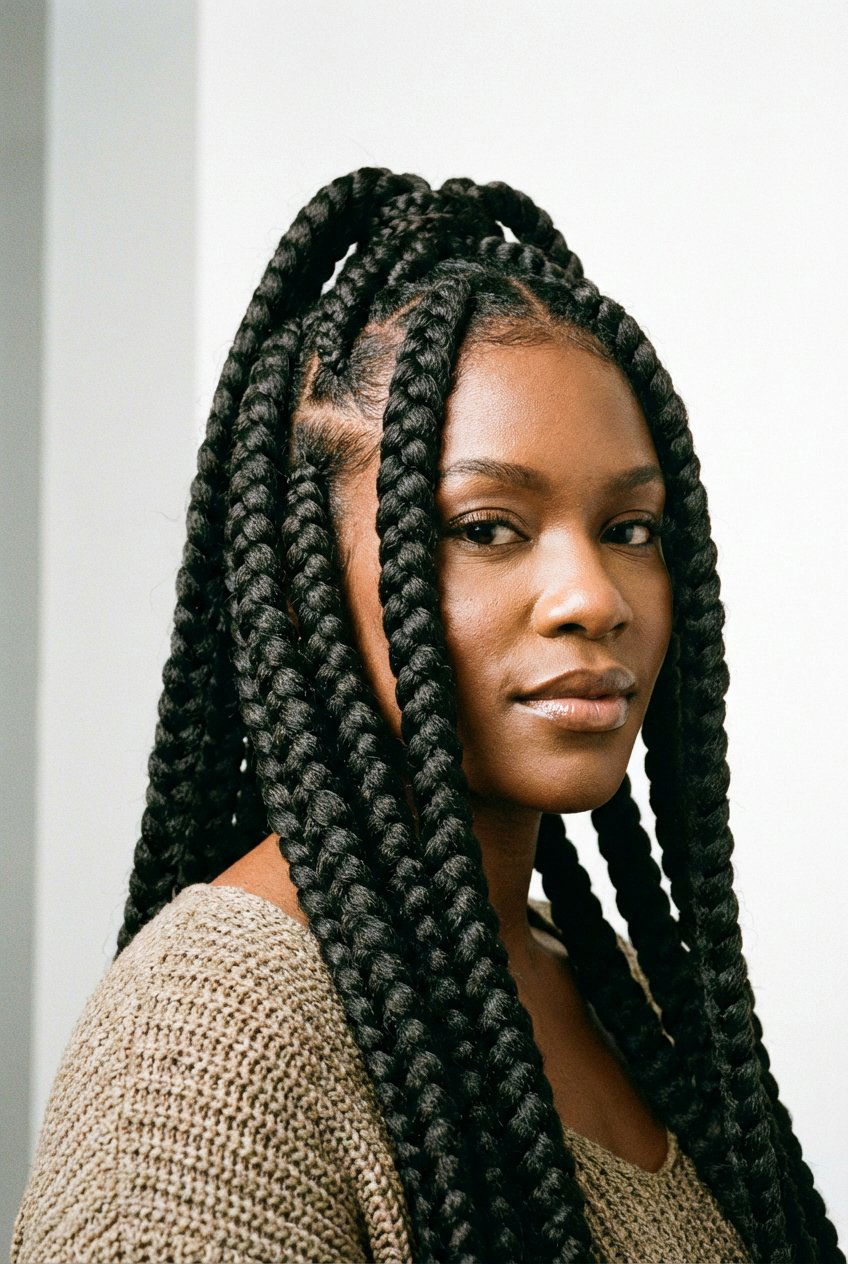 Jumbo Stitch Braids - 20 stitch braids hairstyles - 20 stitch braids hairstyles