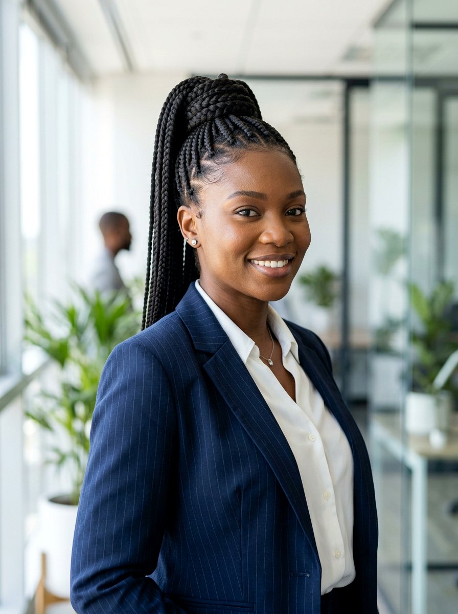 Jumbo knotless braids ponytail with wrap around - 20 jumbo knotless braids ponytail - 20 jumbo knotless braids ponytail