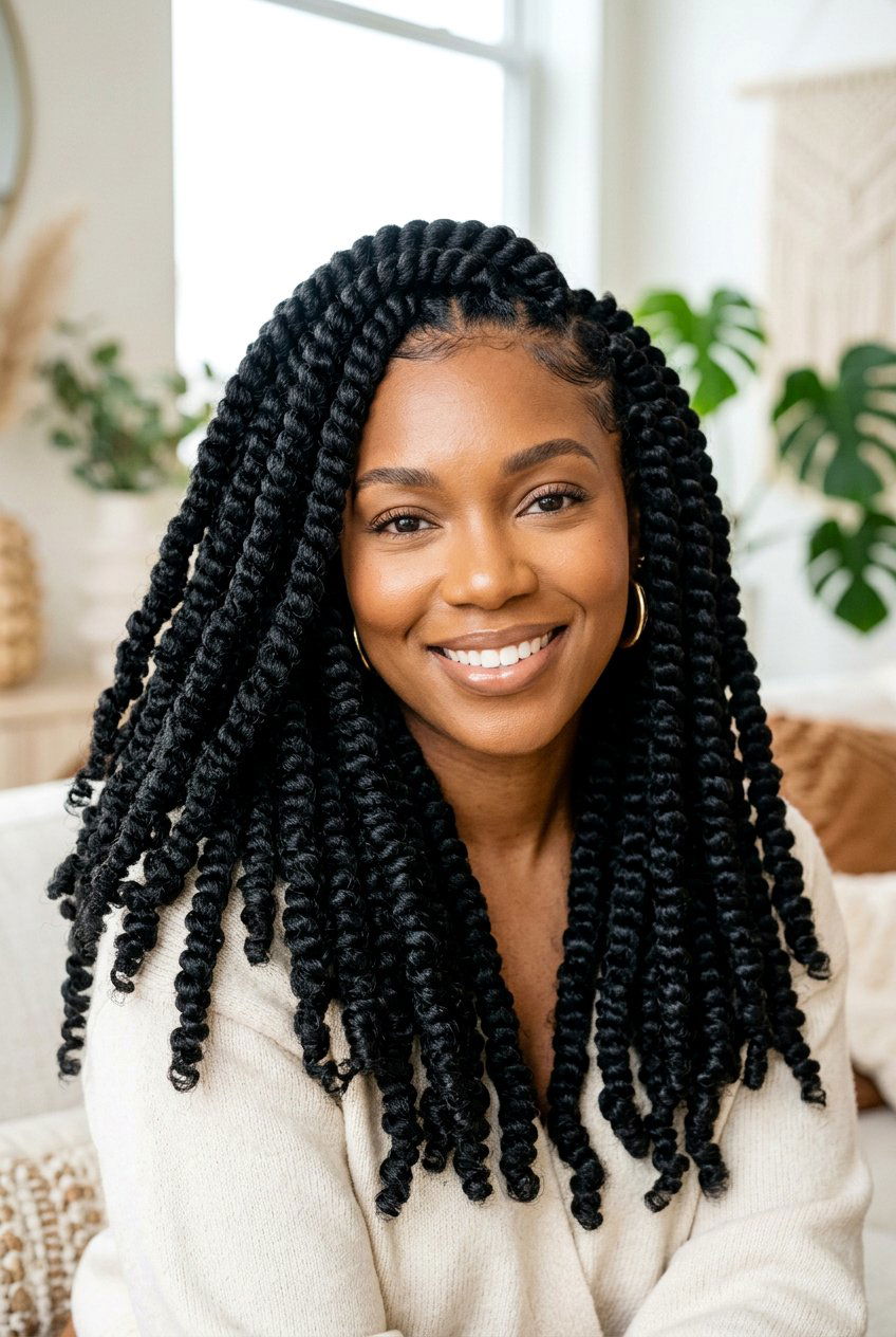 Jumbo spring twist - 20 spring twist hairstyles - 20 spring twist hairstyles