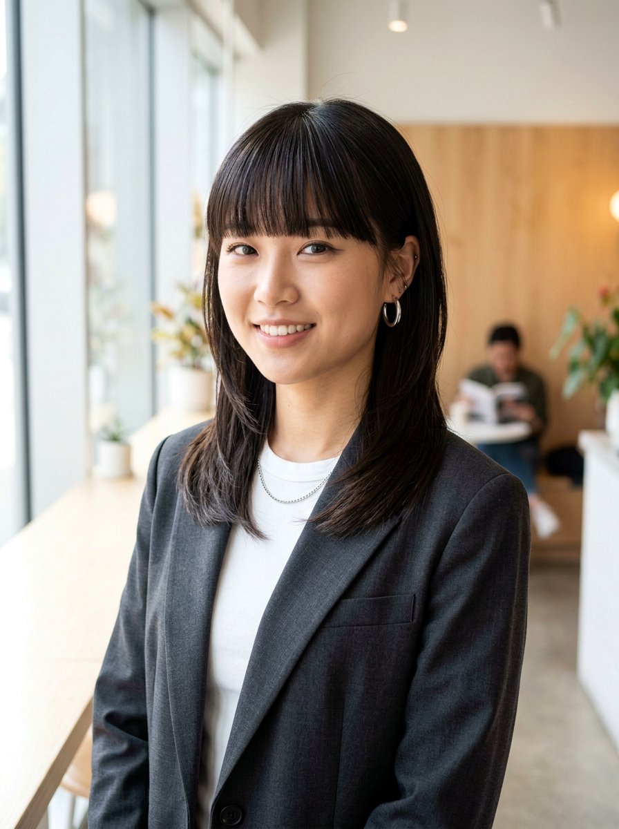 K Pop Inspired Soft Mullet with Bangs - 20 soft mullet with bangs - 20 soft mullet with bangs