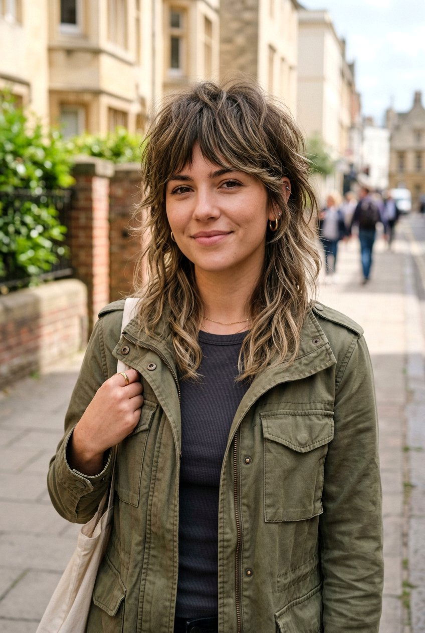 Khaki Bronde Wolf Cut - 20 hair color ideas for wolf cuts - 20 hair color ideas for wolf cuts