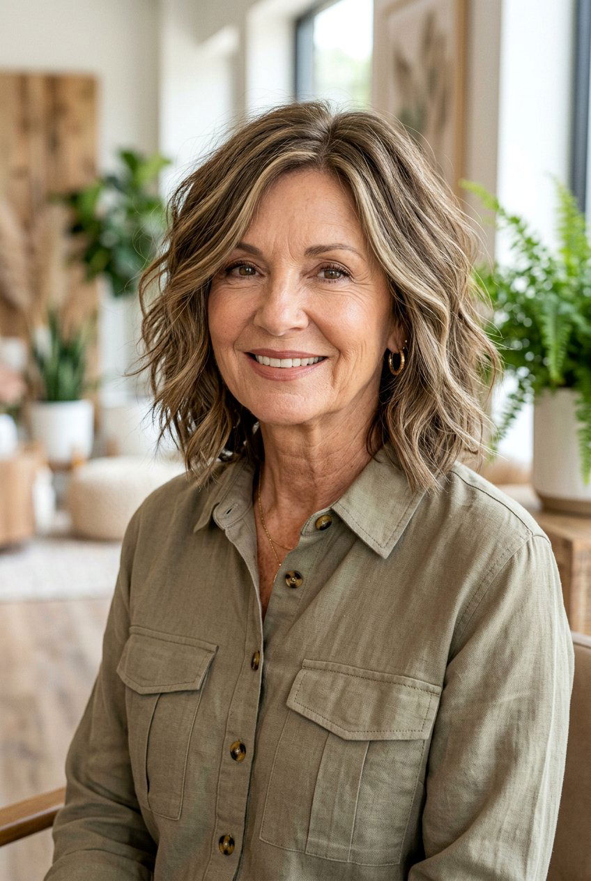 Khaki bronde balayage - 20 natural looking balayage for older women - 20 natural looking balayage for older women