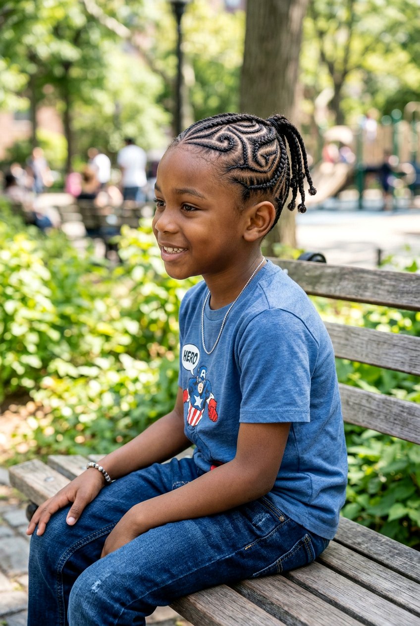 Kids Cornrow Braids With Design - 20 little boy braid styles - 20 little boy braid styles